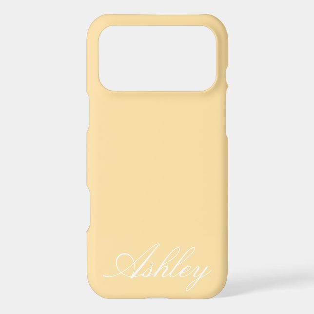 Personalized Name Custom Modern Minimal Monogram  iPhone Case (Back)