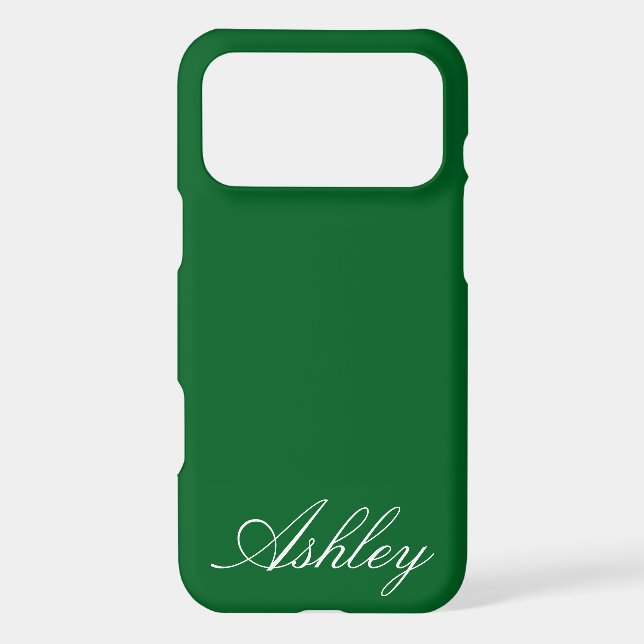 Personalized Name Custom Modern Minimal Monogram  iPhone Case (Back)