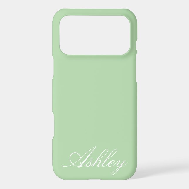Personalized Name Custom Modern Minimal Monogram  iPhone Case (Back)