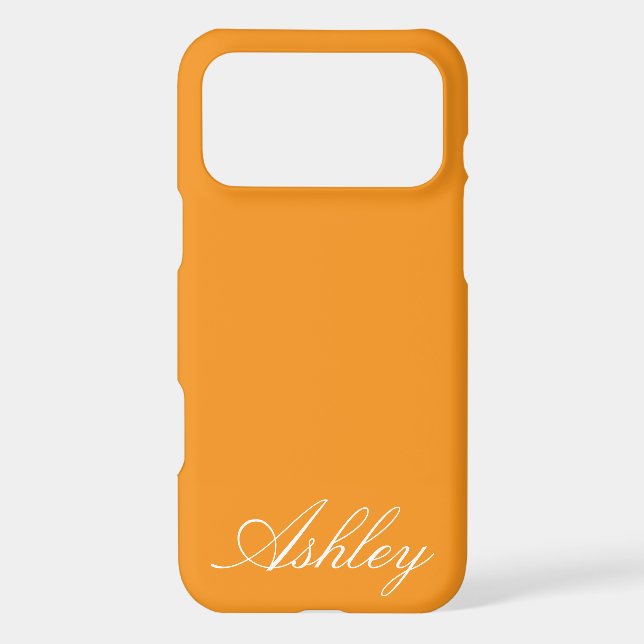 Personalized Name Custom Modern Minimal Monogram  Iphone Case (Back)