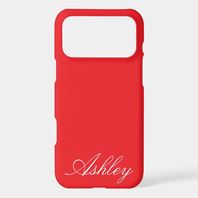 Personalized Name Custom Modern Minimal Monogram  iPhone Case (Back)