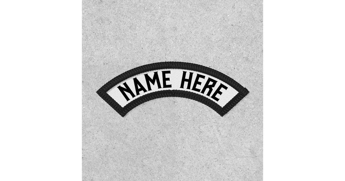 Vintage Retro Mechanic Name Template Patch