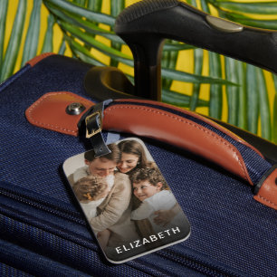 Personalized Name Custom Photo Luggage Tag