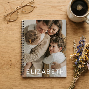 Personalized Name Custom Photo Minimalist Notebook