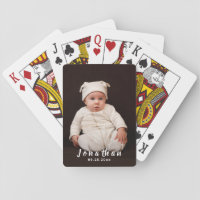 Personalized Name Custom Photo Playing Cards