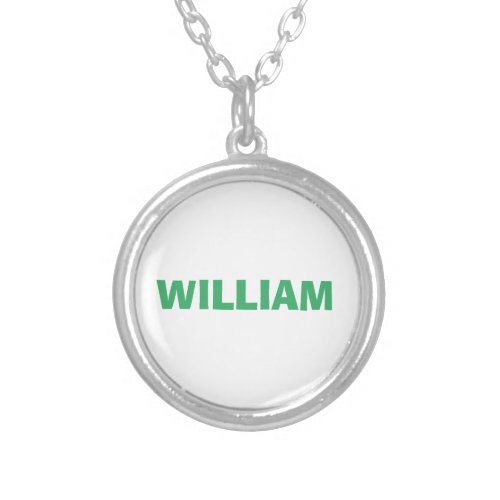 Personalized Name Custom Silver Plated Necklace