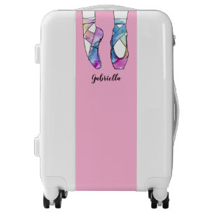 Personalized Name Cute Ballet Luggage