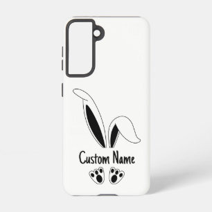 Personalized Name Cute Bunny Easter Samsung Galaxy S21 Case