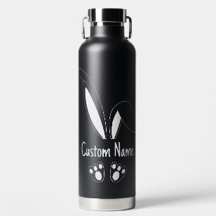 Personalized Name Cute Bunny Easter Water Bottle