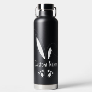 Personalized Name Cute Bunny Easter Water Bottle