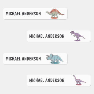 Personalized Name Cute Dinosaur                 Kids' Labels