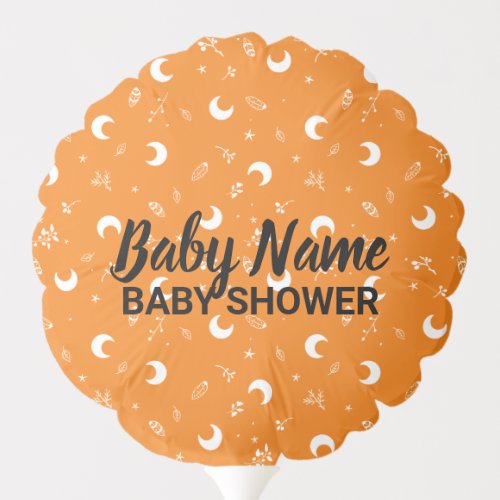 Personalized Name Cute Halloween Night Baby Shower Balloon