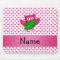 Personalized name cute owl pink hearts