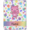 Personalized name cute pig rainbow stripes
