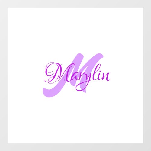 Personalized name decal 