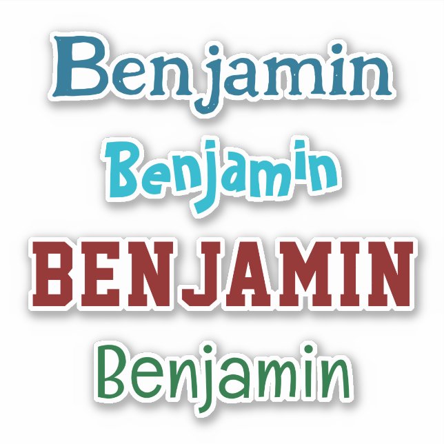 Personalized Name Decal Custom Times Four Sticker (Front)
