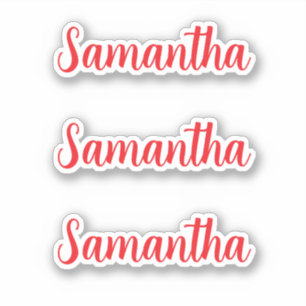 Personalized Name Decal Custom Times Three Sticker