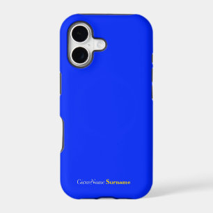 Personalized Name Deep Blue iPhone 17 Case