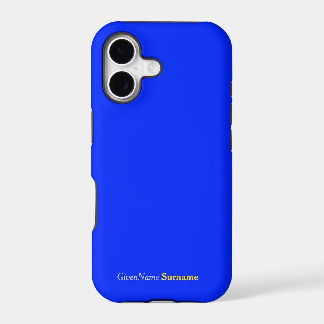 Personalized Name Deep Blue Case-Mate iPhone Case (Back)