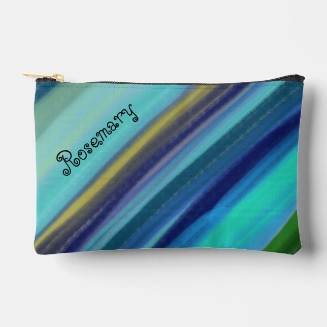 Personalized Name Deep Sea Ocean Shades  Accessory Pouch (Front)