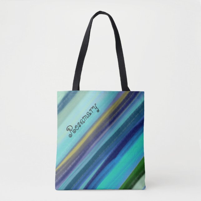 Personalized Name Deep Sea Ocean Shades  Tote Bag (Front)