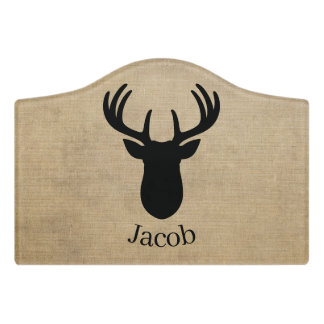 Personalized Name Deer Door Sign