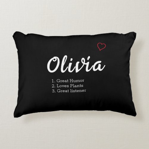 Personalized Name Definition  Accent Pillow