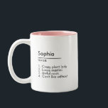 Personalized Name Definition Gift Ideas Custom Two-Tone Coffee Mug<br><div class="desc">Personalized Name Definition Gift Ideas Custom</div>