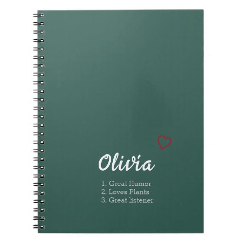 Personalized Name Definition  Notebook