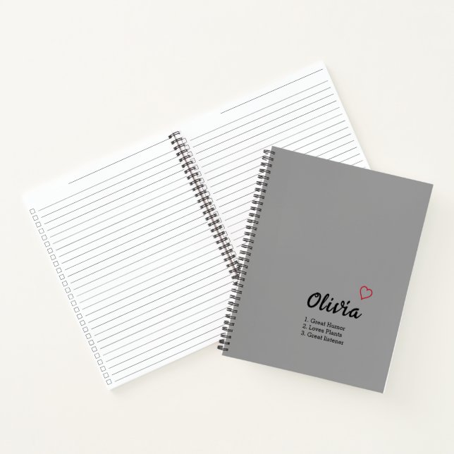 Personalized Name Definition  Notebook (Inside)