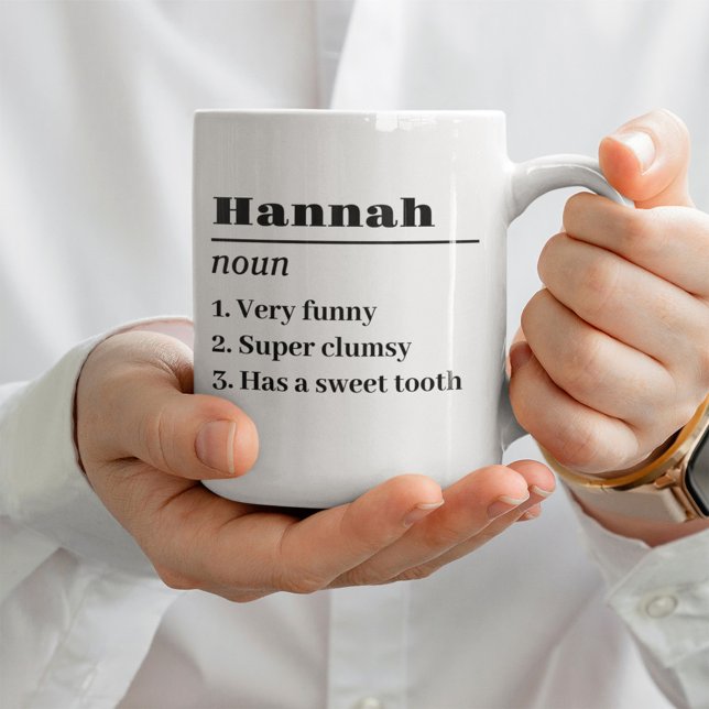 Personalized Name Definition Noun Best Friend Ever Coffee Mug (Creator Uploaded)