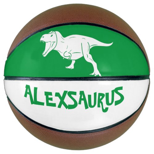 Personalized Name Dinosaur  Basketball