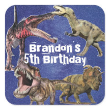 Personalized Name Dinosaur Boys Birthday Party