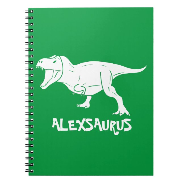 Personalized Name Dinosaur Notebook (Front)