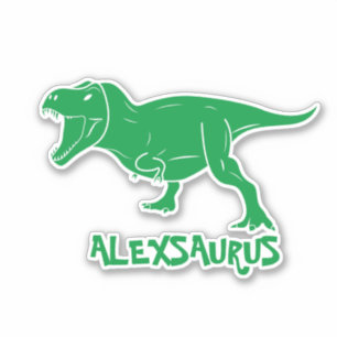 Personalized Name Dinosaur Sticker