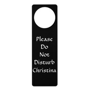 Personalized Name Do Not Disturb Door Hanger Sign