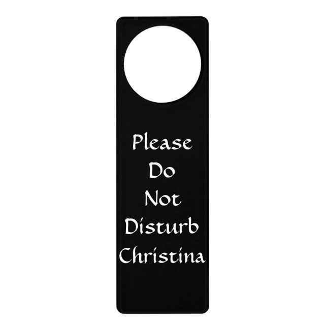 Personalized Name Do Not Disturb Door Hanger Sign (Front)