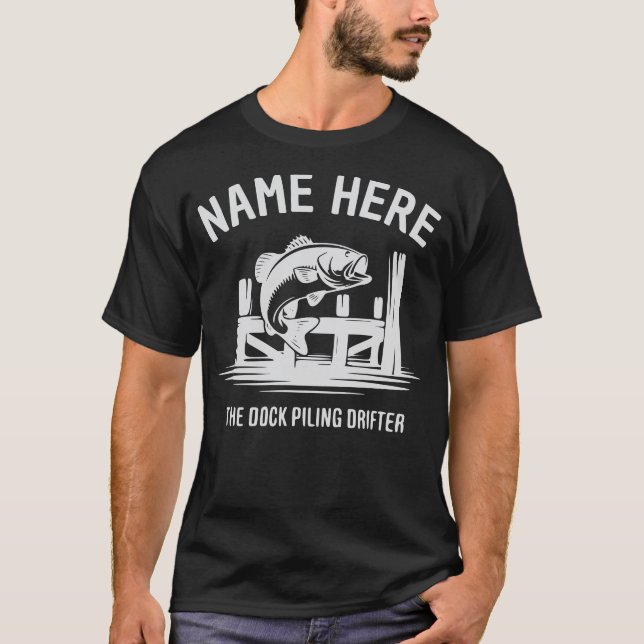 Personalized Name Dock Shadow Bass T-Shirt (Front)