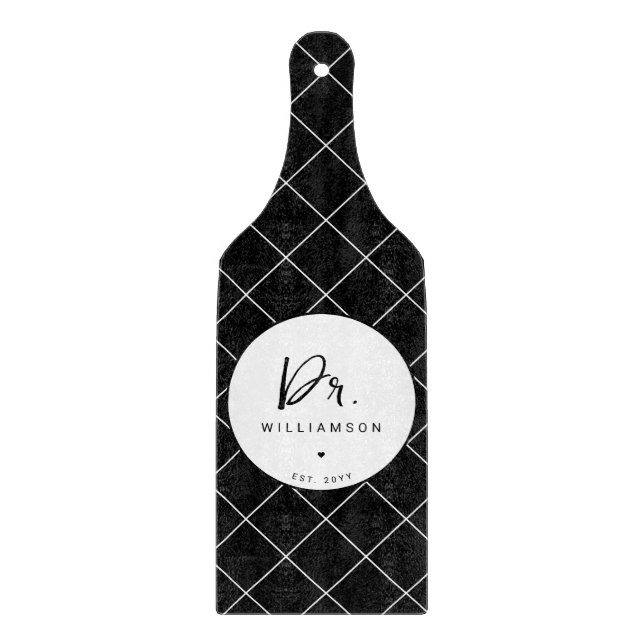 Personalized Name Doctor Medical School Doctoral  Cutting Board (Front)