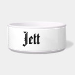 Personalized Name Dog Bowl<br><div class="desc">Personalized rock text dog bowl which you will be able to easily personalize the front with your pet's name.</div>