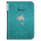 Personalized name dolphin turquoise glitter