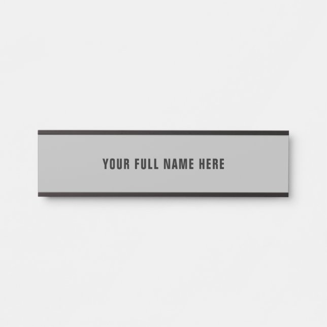 Personalized Name Door Sign Your Colors and Fonts (Front)
