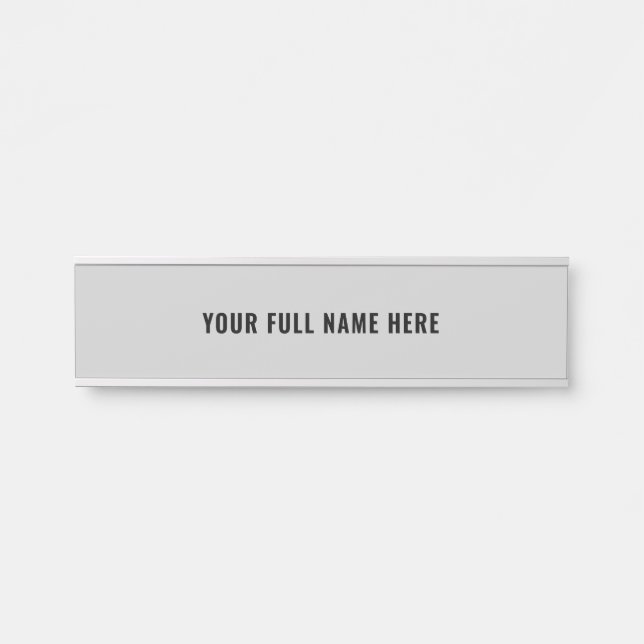Personalized Name Door Sign Your Fonts and Colors (Front)