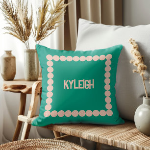 Personalized Name Dorm Room Decor, Custom Throw Pillow