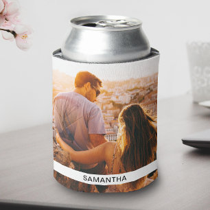 Personalized Name Double Sided Template Can Cooler