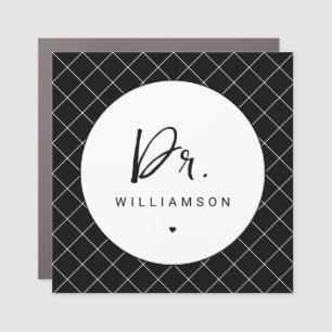 Personalized Name Dr Minimalist Doctor Graduation Car Magnet