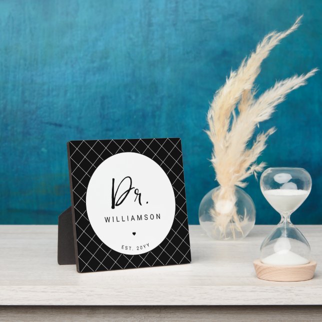 Personalized Name Dr Minimalist Doctor Graduation Plaque (Insitu)