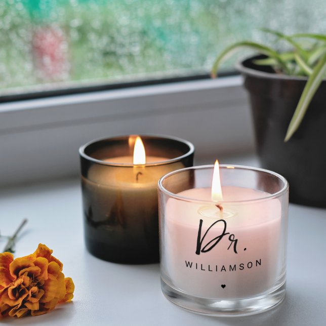 Personalized Name Dr Minimalist Doctor Scented Candle (Creator Uploaded)