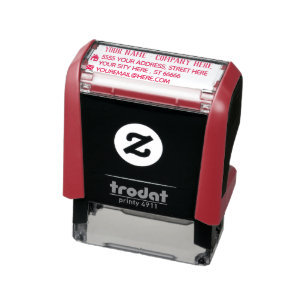 Personalized Name E-mail Address Self-inking Stamp
