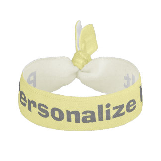 Personalized name elastic hair tie